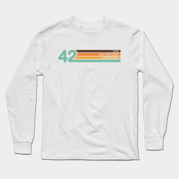 The Meaning of Life Long Sleeve T-Shirt by designedbygeeks